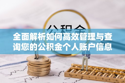 吉林全面解析如何高效管理与查询您的公积金个人账户信息