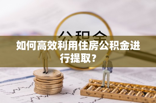 吉林如何高效利用住房公积金进行提取？